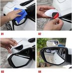 Blind Spot Mirror for Car, Adjustable Convex Wide-Angle Blindspot Mirrors, 360° Rotatable Small Stick-On Blind Side Mirror for Cars, SUVs & Trucks