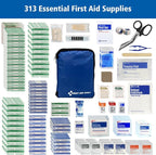 313 Piece Home & Go Emergency First Aid Kit (91081)