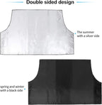 210T Magnetic Auto Car Snow Windshield Cover Frost Ice Guard Sun Shade Waterproof Windshield Protector for Most Vehicle Truck Van SUV 85.2X 49.2 Inches