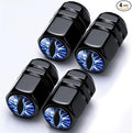 4Pack Beast Eyes Tire Valve Caps Universal Tire Air Cap Valves Stem Covers | Aluminum Alloy Rust-Proof Valve Stem Caps, for Auto SUV Truck Motorcycle Bicycle, Blue Eyes Gifts for Women Mom Driver