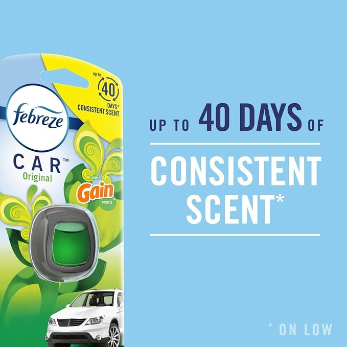 Car Air Freshener Vent Clip Berry & Bramble Scent,.06 oz. Car Vent Clip, 2 Count