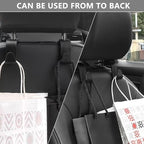 8-Pack Car Seat Back Storage Hook | Auto Seat Hook Hangers Storage Organizer Interior Accessories for Purse Coats Umbrellas Grocery Bags Handbag