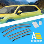 Extra Durable Window Deflectors Tape-On Window Visors Rain Guards Fit for Honda CR-V (CRV) 2023-2026, Sun Visors, Wind Vent for Shades, Exterior Car Accessories - 6pcs. AG0495
