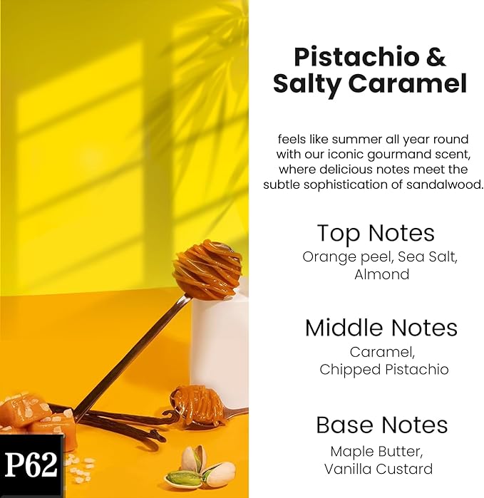 Car Air Freshener Diffuser 2 Pack Hanging Pistachio Salty Caramel Car Air Freshener for Women 45+ days Long Lasting Fragrance Made in USA (P62)