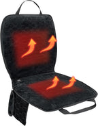 Portable Heated Seat Cushion (No Power Bank) - Premium Heated Camping Chair Pad, Foldable Heated Stadium Seat for Bleachers, USB Powered for Sports & Concerts - Grey