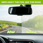 Glass Anti-Fog Wipes Pre-moistened Quick Antifog Defogger Prevent Fogging on Car Windshield, Mirror, Shower Door, Window, Helmets, Goggles Resealable Bottle Pack - 40 Wipes