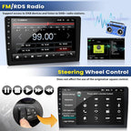 2+64G Android 13 Car Stereo for Ford Fusion Mondeo 2013-2019 with Wireless CarPlay Android Auto, 9’’ Touchscreen in Dash GPS Radio with WiFi Mirror Link Bluetooth FM RDS HiFi EQ SWC + Backup Camera