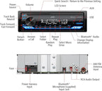 KD-SX27BT Car Stereo with Bluetooth, 100W Digital Media Receiver, 1.5A USB, Single DIN Head Unit with AM/FM Radio & AUX-in, iOS/Android Remote App, 13-Band EQ, Dual Phone Connection