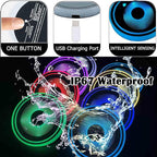 2PCS LED Car Cup Holder Lights, Light up Car Coasters for Cup Holders 7 Color-Changing Light Up Cup Holder Insert Coasters, Waterproof Car Accessories for Teens, Car Gifts for Men & Women