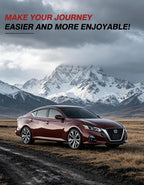 Outside-Mount Window Rain Guards Fit for 2019-2026 Nissan Altima, Extra Durable Window Visors Wind Deflector Dark Smoke Vent Shades for 19-26 Altima, Tape-on with Thicker 4PCS