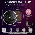 Car Air Freshener Record Player, Pop Singer Album Covers for Fans Gift, Car Vent Clip Air Diffuser with 12pcs Refill Pads Aromatherapy Tablets, Music Lovers Gifts