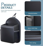 Car Air Vent Storage Bag Organizer Pocket, Multi-functional Air Conditioner Vent Organizer for ID Cards Glasses Phones Pens Keys, Keeps Your Car Neat & Tidy for Stress-free Journey (Black)