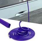 16.4FT(5M) Car Door Edge Guards, Car Door Protector, Rubber U Shape Car Trim Door Protectors Seal, Car Exterior Accessories Aluminum Boat Edge Trim Guards No Glue Required for Most Cars (Blue)