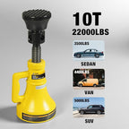 10 Ton Professional Car Support Screw Jack for House Construction Bridge Stabilization, Yellow (20,000 LBs)