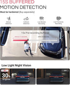 E1 Pro 4K Mini Dash Cam Front, STARVIS 2 PlatePix HDR Night Vision Car Camera, Built-in 5G WiFi GPS, 1.54'' IPS Screen, Voice Control, 24/7 Buffered Parking Mode, Support 1TB Max