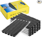 Sixzoo 30 PCS Tire Plugs Heavy Duty, 4" X 0.24" Tire Repair Plugs, Rubber Tires Plug, Tires Repair Strings for Tubeless Puncture Car, RV, SUV, ATV, Motorcycle, Truck,Tractor (Black)