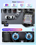 4Core 4G+64G Android 15 Car Radio for Chevy Cruze J300 2009-2014, 5G-WiFi, Car Stereo Wireless Carplay, 9.7'' HD Touchscreen Mirror Link GPS navigation Bluetooth FM/RDS EQ-32 SWC Backup Camera