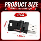Mini USB Light for Car,8 Color RGB Dynamic Interior Car Lights with Adjustable Color & Brightness,Portable USB Ambient Lighting Cars Interior Accessories for Most Vehicles