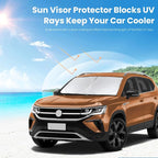 Sunshade for Volkswagen VW Tiguan 2018-2023 2024 2025 Sun Shade Windshield Cover, Foldable Front Window Shield Fit Tiguan SUV Sun Visor Blocks UV Rays Car Accessories