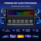 9'' QLED Car Stereo for Chevy Tahoe Suburban 2003-2006 Carplay Android Auto | 4+64G Touch Screen Aftermarket Car Radio with GPS Navigation, AHD 1080P Backup Camera, 5G WIFI, Bluetooth, FM AM RDS Radio