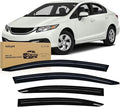 Window Rain Guards for Honda Civic 2012 2013 2014 2015, Window Wind Deflectors Vent Visors, Tape on-4PCS