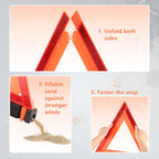 Reflective Warning Triangles — Foldable Roadside Safety Kit