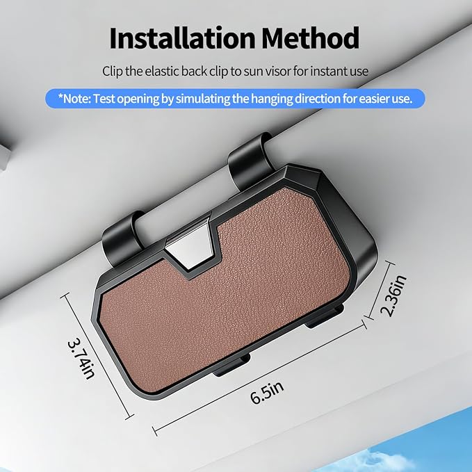 Sunglasses Holder for Car Visor Leather Eyeglasses Organizer Case for BMW X3 X5 X7 X1 3 4 2 5 Series Accessories