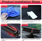 Portable Car Heater for Vehicle,12V Car Heater and Defroster, Windshield Defogger Car Heater That Plugs into Cigarette Lighter for Car, SUV, Trucks (Red Black)