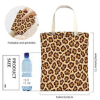 Cute Car Trash Can, Hanging Canvas Car Back Seat Organizer and Storage Bag, Funny Car Trash Bag for Travelling, Outdoor Cute Brown Leopard