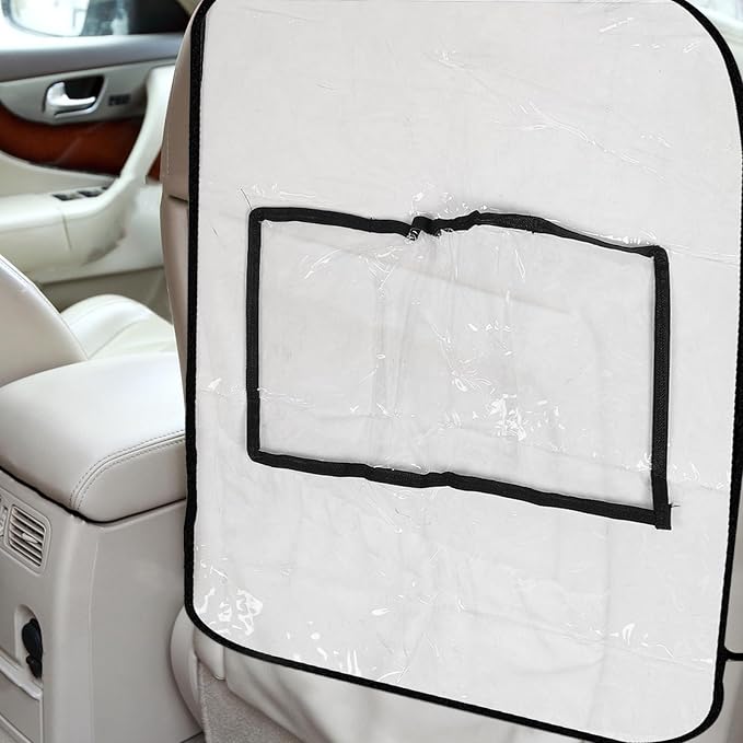 Car Seat Back Protector Kick Mat for Splashproof PVC Seat Cover Sturdy Anti-kick Pad for Back Protects Car from Dirt and Damage
