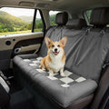Dog Bed for Car Back Seat, Soft Backseat Dog Bed Hammock, Non-Slip Pet Car Seat Cover for Back Seat, Pet Travel Bench Sofa for Cars/Small SUVs/Sedan, Dark Gray