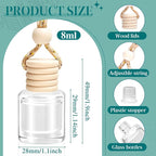 Premium Scent Car Air Freshener, 6 Pack Hotel Scent Collection Diffuser Set, Long Lasting Luxury Fragrance Essential Oil Aromatherapy, Hanging Air Freshener for Car Interior Accessories Unisex