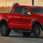 Voron Glass in-Channel Extra Durable Rain Guards for Trucks Ford Ranger 2019-2023 SuperCrew, Window Deflectors, Vent Window Visors, 4 Pieces - 220160
