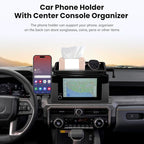 Car Phone Holder for Toyota Tacoma 2024 2025 2026 W/Center Console Organizer-for MagSafe Magnetic Cell Phone Mount for Tacoma Accessories 8 inch Touchscreen,Strong Magnets for iPhone (NOT FIT 14 inch)