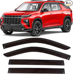 2024-2026 Tape-On Rain Guards for Chevrolet Chevy Traverse Side Window Visor Deflectors Extra Thick Shade LS LT Z71 High Country RS 2025