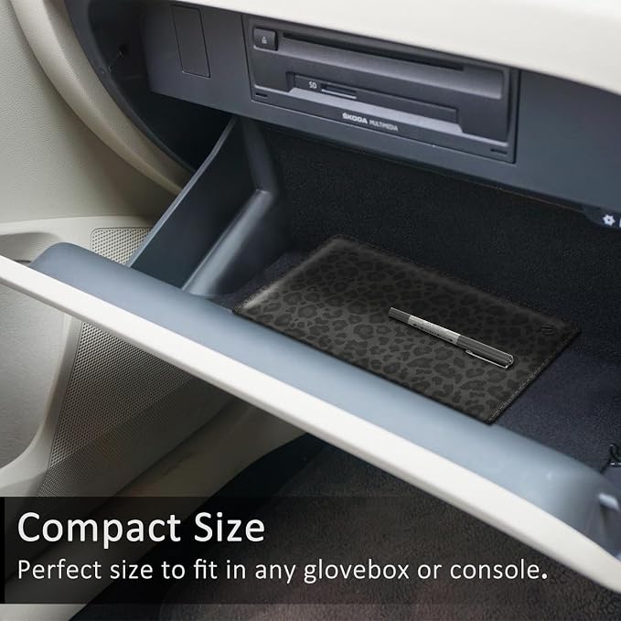 Car Registration and Insurance Card Holder, Vehicle Glove Box Card Organizer Wallet Automobile Accessories for License