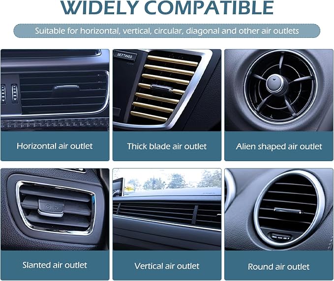 Car Air Vent Storage Bag Organizer Pocket, Multi-functional Air Conditioner Vent Organizer for ID Cards Glasses Phones Pens Keys, Keeps Your Car Neat & Tidy for Stress-free Journey (Black)