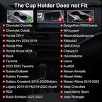 Cup Holder for Car Compatible with Tesla Model Y/3 - Car Cup Holder Tray Phone 9.5 inch Expander, Insert 16-46 Oz Bottles, Removable Car Holder Table Fit Most Car, Ideal for Travel Road Trip