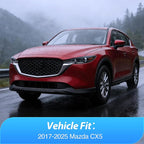 Rain Guards for Mazda CX5 2017 2018 2019 2020 2021 2022 2023 2024 2025, Tape-On Window Visors Outside Mount Vent Visors Window Deflectors Smoke Tint, 4PCS