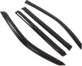 WD2-431 Dark Smoke 4 Pcs Set Window Visor (Outside Mount) Deflector Rain Guard Compatible with 2008-2016 Toyota Land Cruiser
