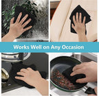 Black Microfiber Cleaning Cloth, 50 Pack Cleaning Towels for Kitchen, Lint Free, Scratch-Free, Highly Absorbent, and Reusable Cleaning Rags for House, Window and Glass, Cars, 11.5 X11.5 inch