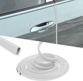 16.4FT(5M) Car Door Edge Guards, Car Door Protector, Rubber U Shape Car Trim Door Protectors Seal, Car Exterior Accessories Aluminum Boat Edge Trim Guards No Glue Required for Cars (White)