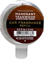 Bath & Body Works Mahogany Teakwood Scentportable Car Fragrance Refills - 2 Pack