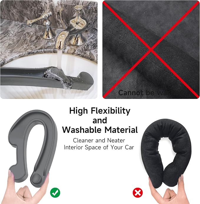 Car Seat Gap Filler Set of 2, 3IN1 Seat Side Gap Filler Plug with Storage Slot & Hook Function, Soft Foam Universal Fit Car SUV Truck Fill Gap Between Seats Console Organizer（Narrown Gray）
