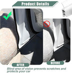 Car Door Protector Edge Guards, 33Ft Anti Collision U Shaped Automobile Door Seal Protector, No Glue Vehicle Exterior Edge Trim Protective Strip Accessories, Universal Fit (White)