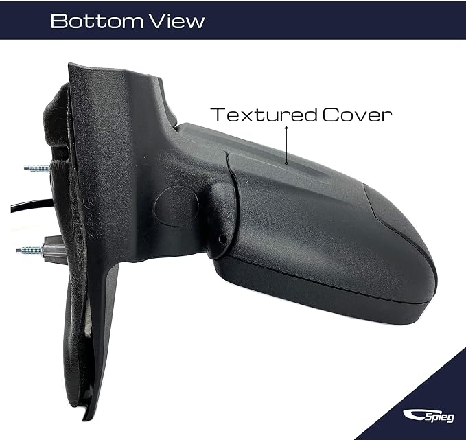 Driver Side Mirror for 2015-2019 Ford Transit 150 250 350 HD Cargo Van | Left Side View Mirror Assembly with Power Adjustment Non-Heated Glass Short Arm | Textured Black 6 Pins FO1320551