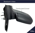 Driver Side Mirror for 2015-2019 Ford Transit 150 250 350 HD Cargo Van | Left Side View Mirror Assembly with Power Adjustment Non-Heated Glass Short Arm | Textured Black 6 Pins FO1320551