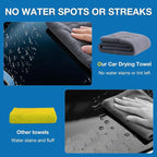 71"X 24" Extra Large Microfiber Towel for Car,Ultra Absorbent Car Washing Cloth,Designed Specifically for Fast Drying Cars,No Shedding,No Streaks, Scratches or Water Spots (Grey)