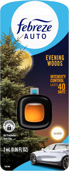 AUTO Air Freshener, Odor-Fighting Automotive Vent Clip, Evening Woods Scent, 8 Count