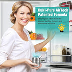 Refrigerator Deodorizer,Lasts for 10 Years Fridge Deodorizer Kitchen Gadgets Air Purifier Odor Eliminator for Fridge & Freezer, Car, Closet, RV and New Home,More Effective Than Baking Soda